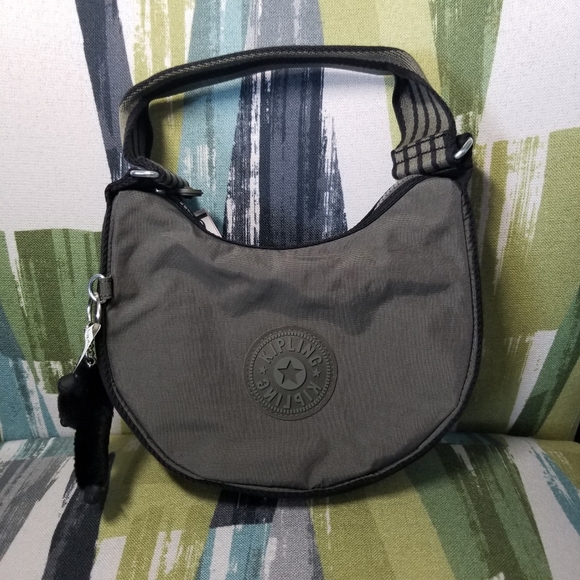 Kipling Malise Satchel In Green Moss With Monkey - Picture 7 of 13